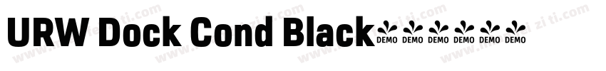 URW Dock Cond Black字体转换